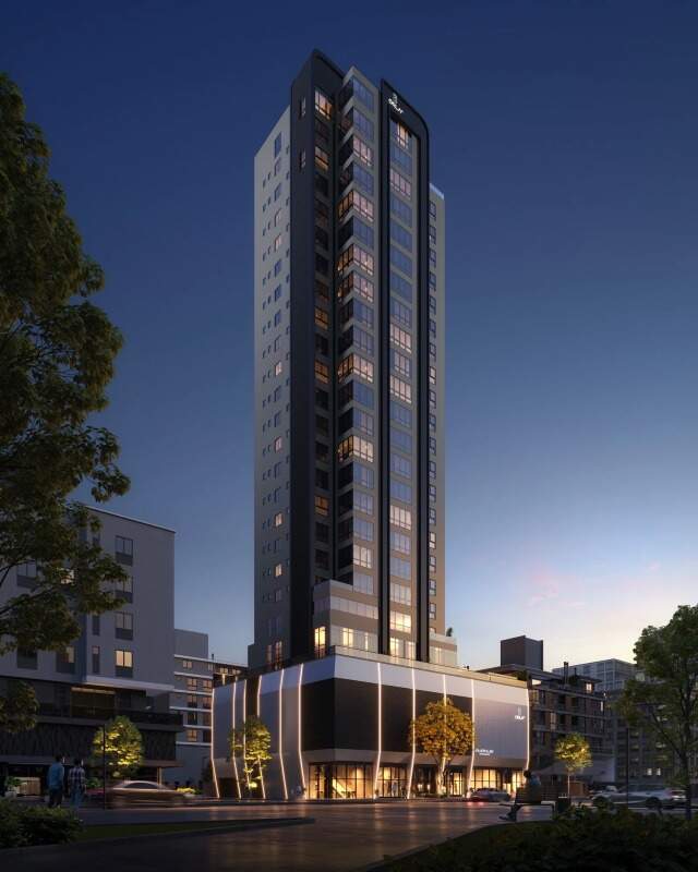 Fachada do Avenue Residence ao anoitecer (imagem ilustrativa)