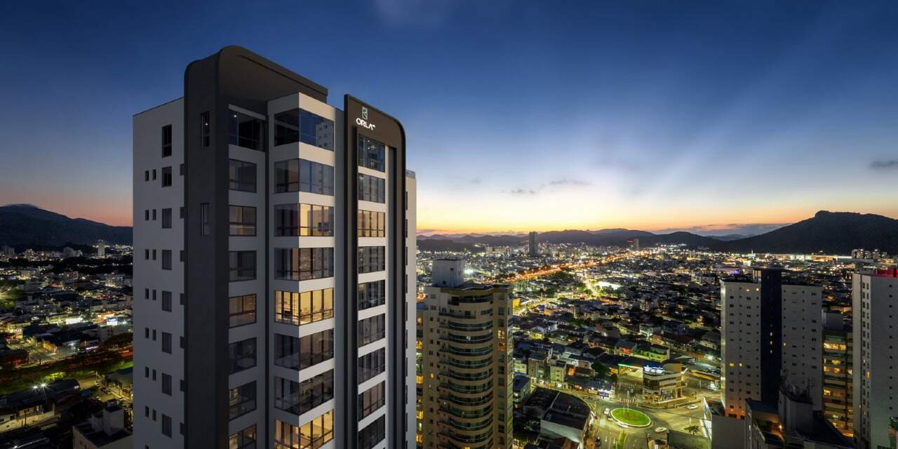 Topo da torre do Avenue Residence sobre o Centro de BC (imagem ilustrativa)