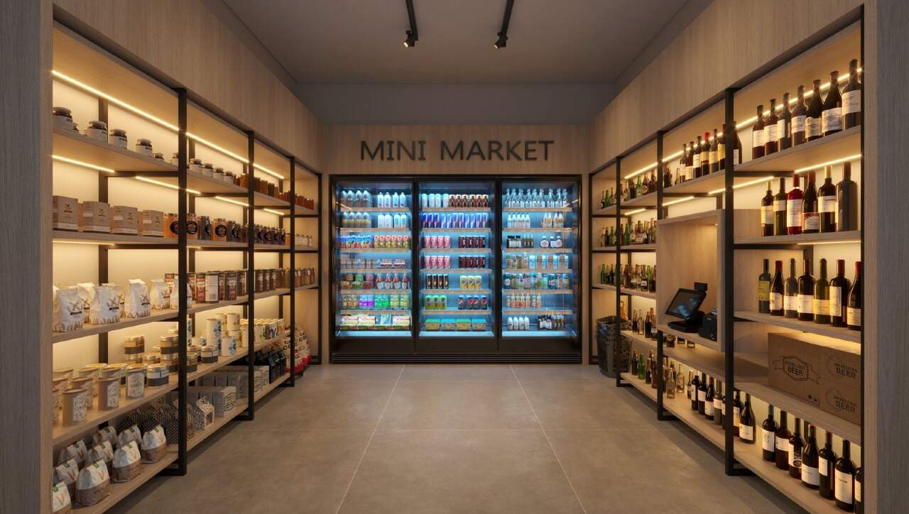 Mini market do Avenue Residence (imagem ilustrativa)