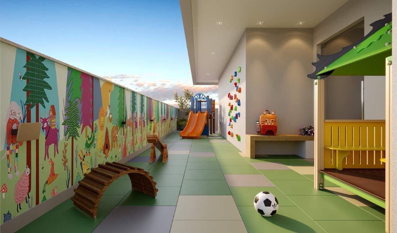 Playground do pavimento de lazer do Seventy (imagem ilustrativa)