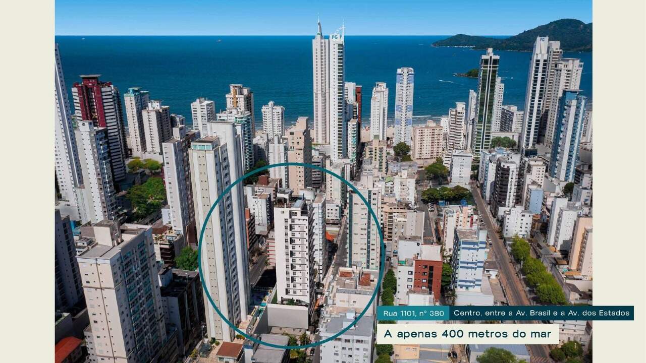 Localização na Rua 1101, 380, a cerca de 400 metros do mar (foto do catálogo)