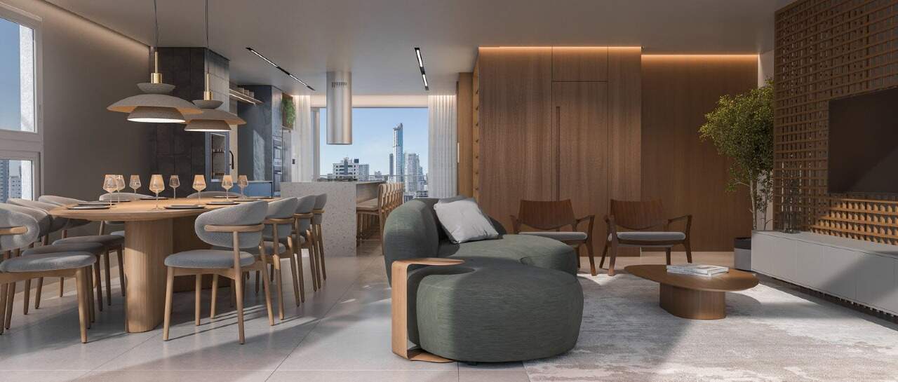 Living da cobertura duplex (imagem ilustrativa)