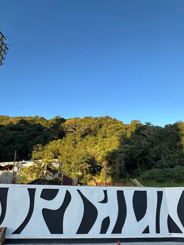 Terreno do Trinity Tower na Rua Antônio Rocha de Andrade, com a mata do Atalaia ao fundo
