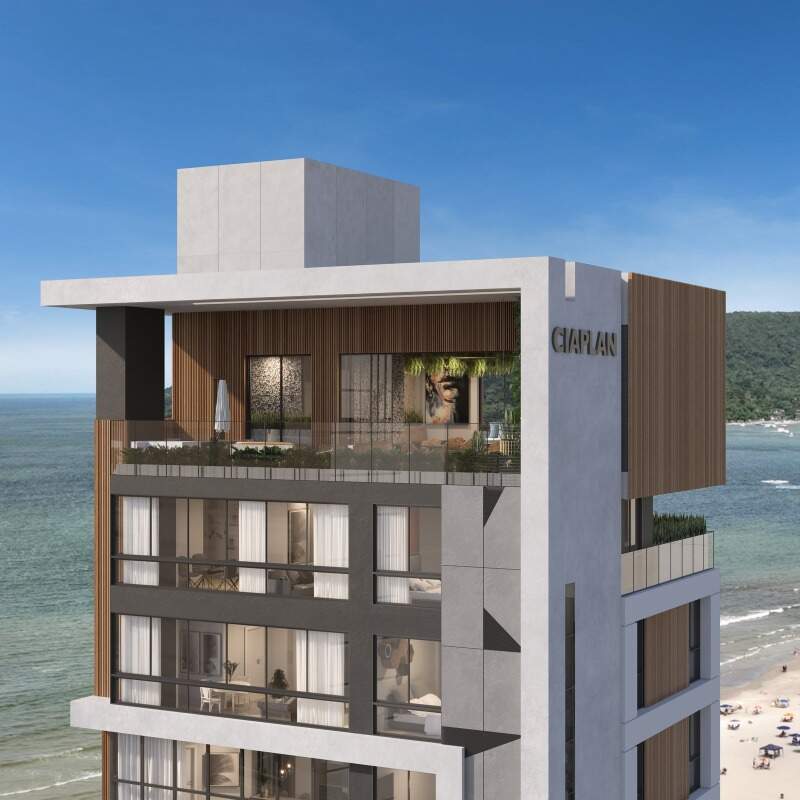 Coroamento do Edifício Italy, com terraço no topo da torre (imagem ilustrativa)