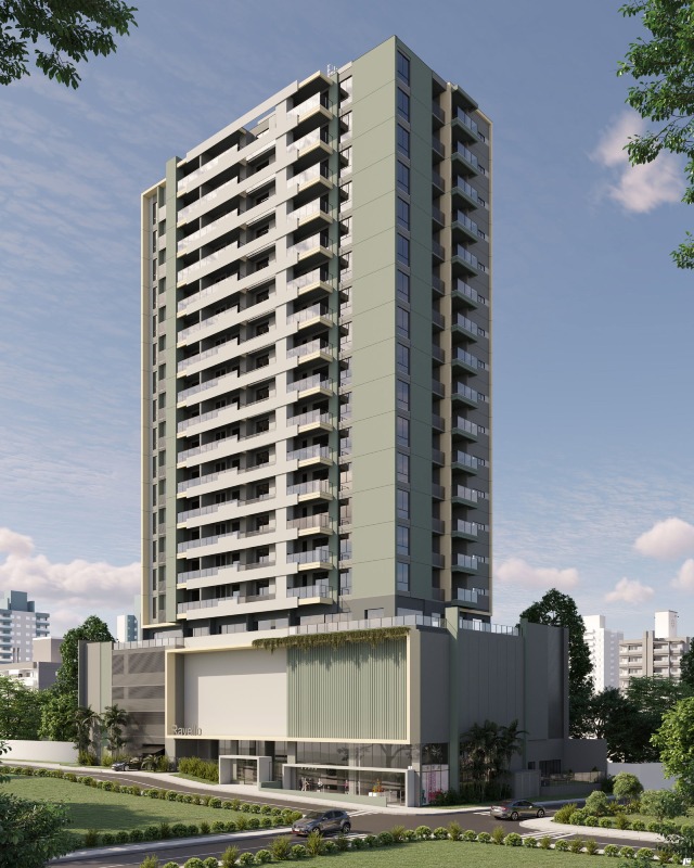 Fachada do Ravello, torre única na Fazendinha, em Itajaí (imagem ilustrativa)