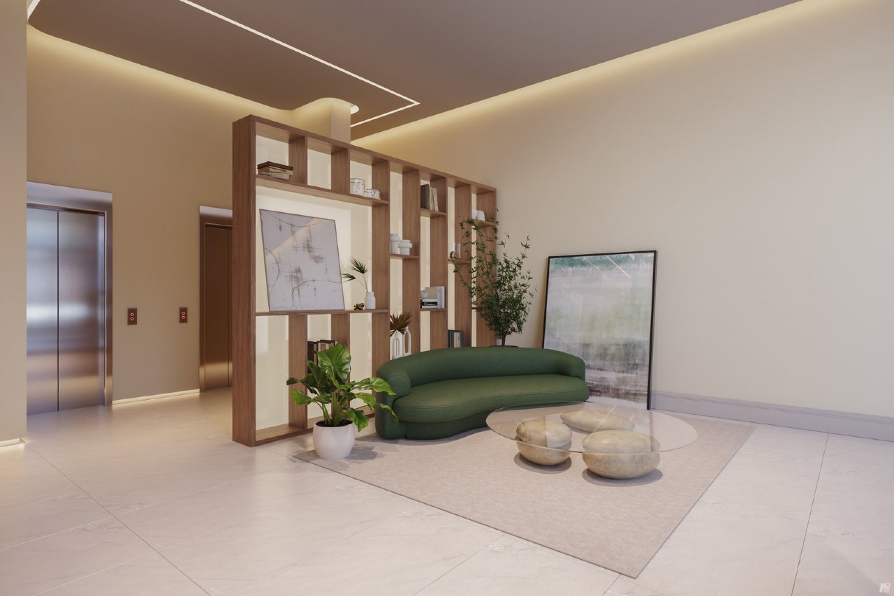 Hall de entrada decorado (imagem ilustrativa)