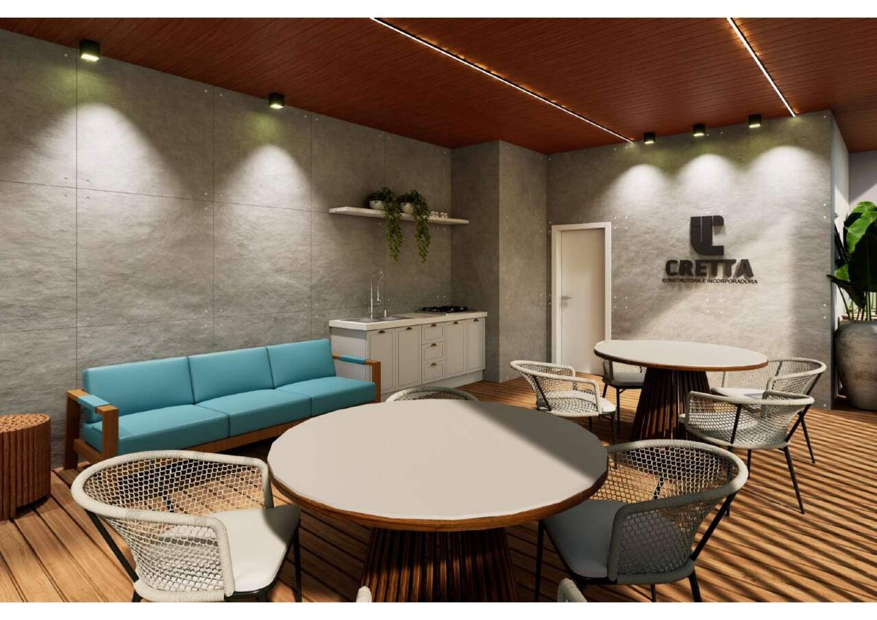 Lounge coberto da área da piscina (imagem ilustrativa)
