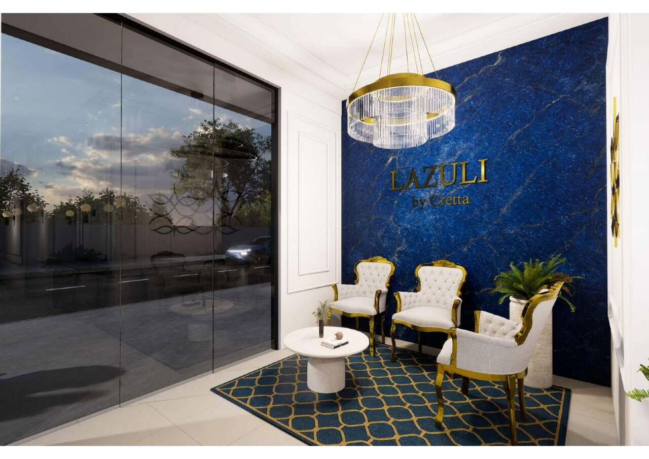 Hall de entrada com porta de vidro (imagem ilustrativa)