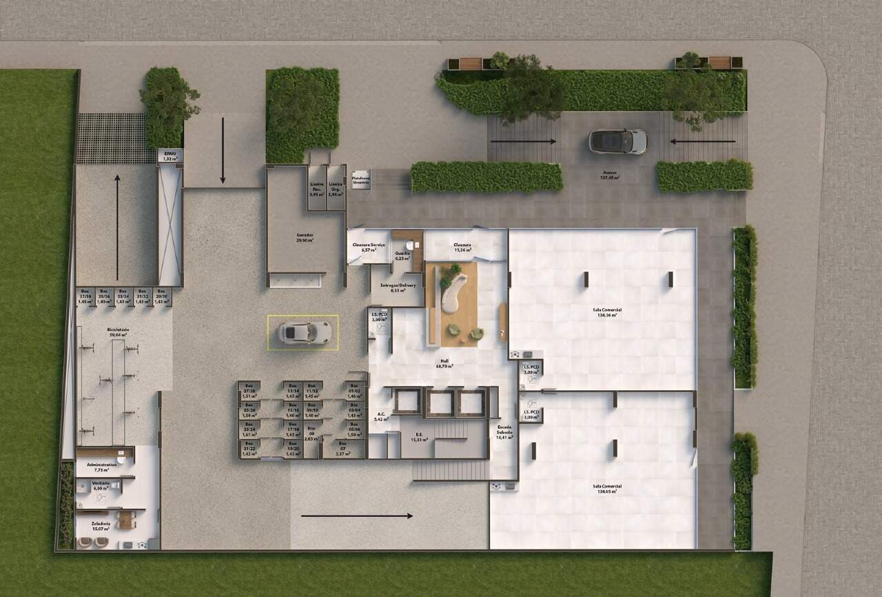 Planta do térreo (imagem ilustrativa)
