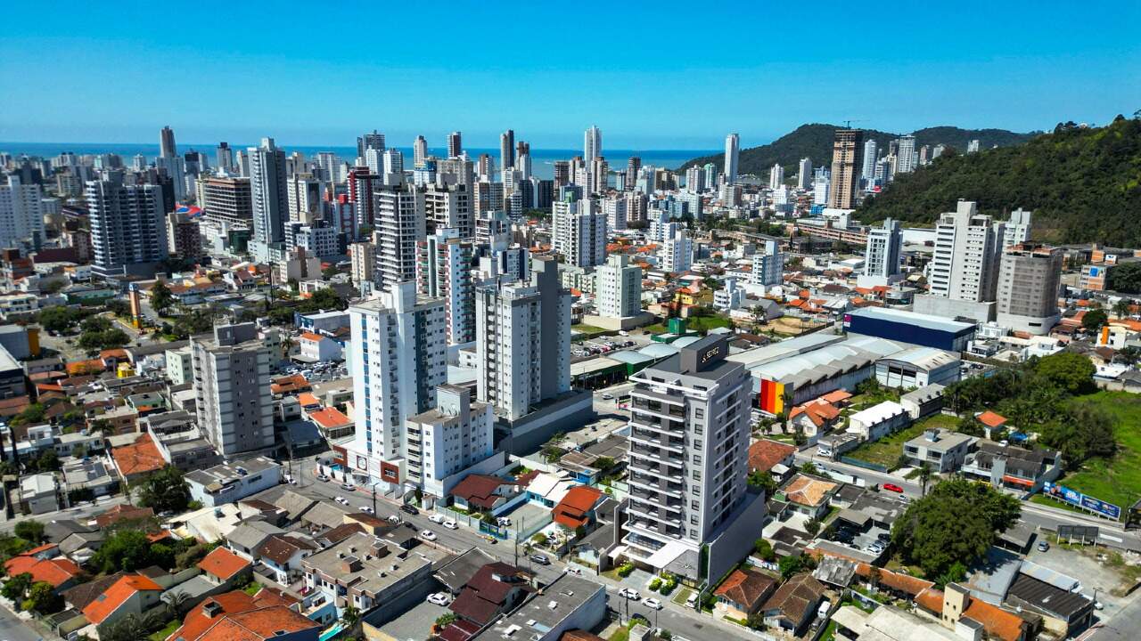Vista aérea do Centro de Itajaí (imagem ilustrativa)