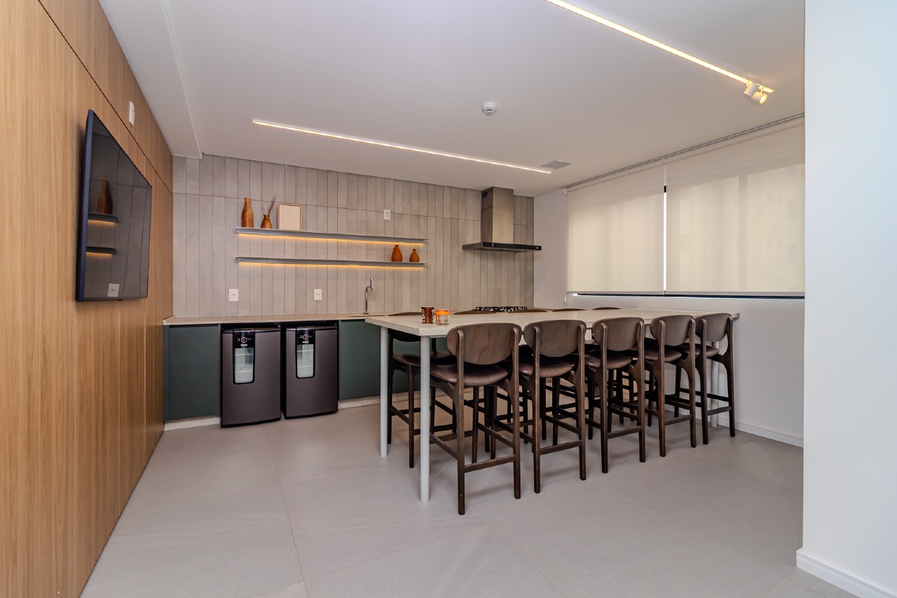Espaço gourmet mobiliado do Farol de Valença