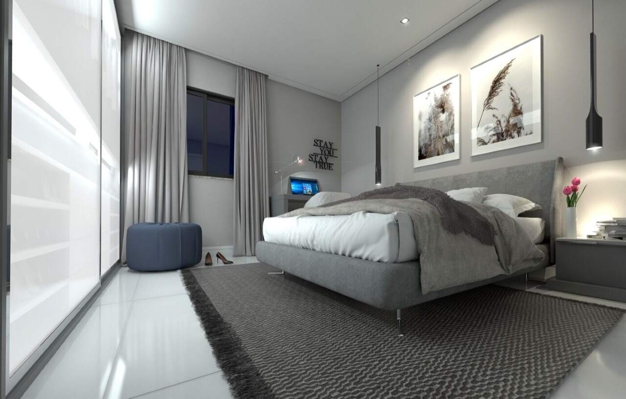 Dormitório de apartamento decorado (imagem ilustrativa)