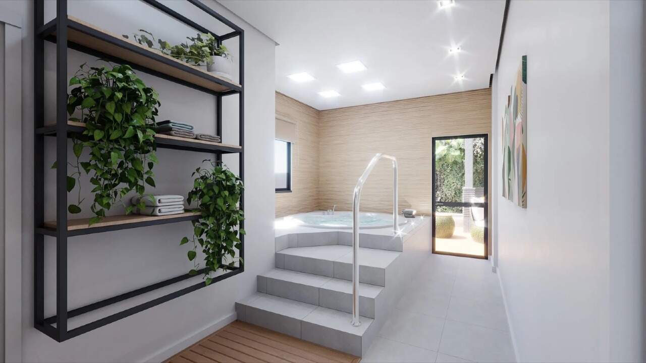 Spa com banheira de hidromassagem (imagem ilustrativa)