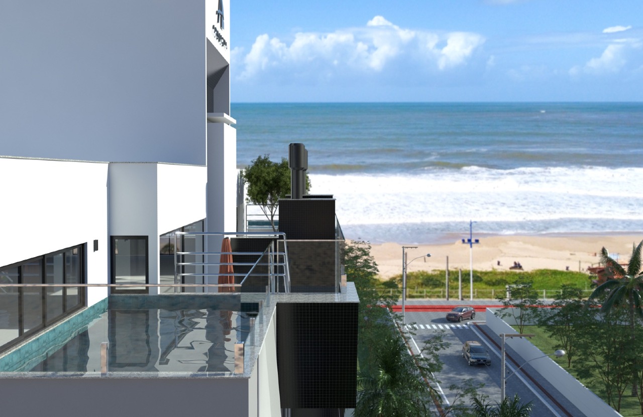 Piscina da cobertura com vista para o mar (imagem ilustrativa)