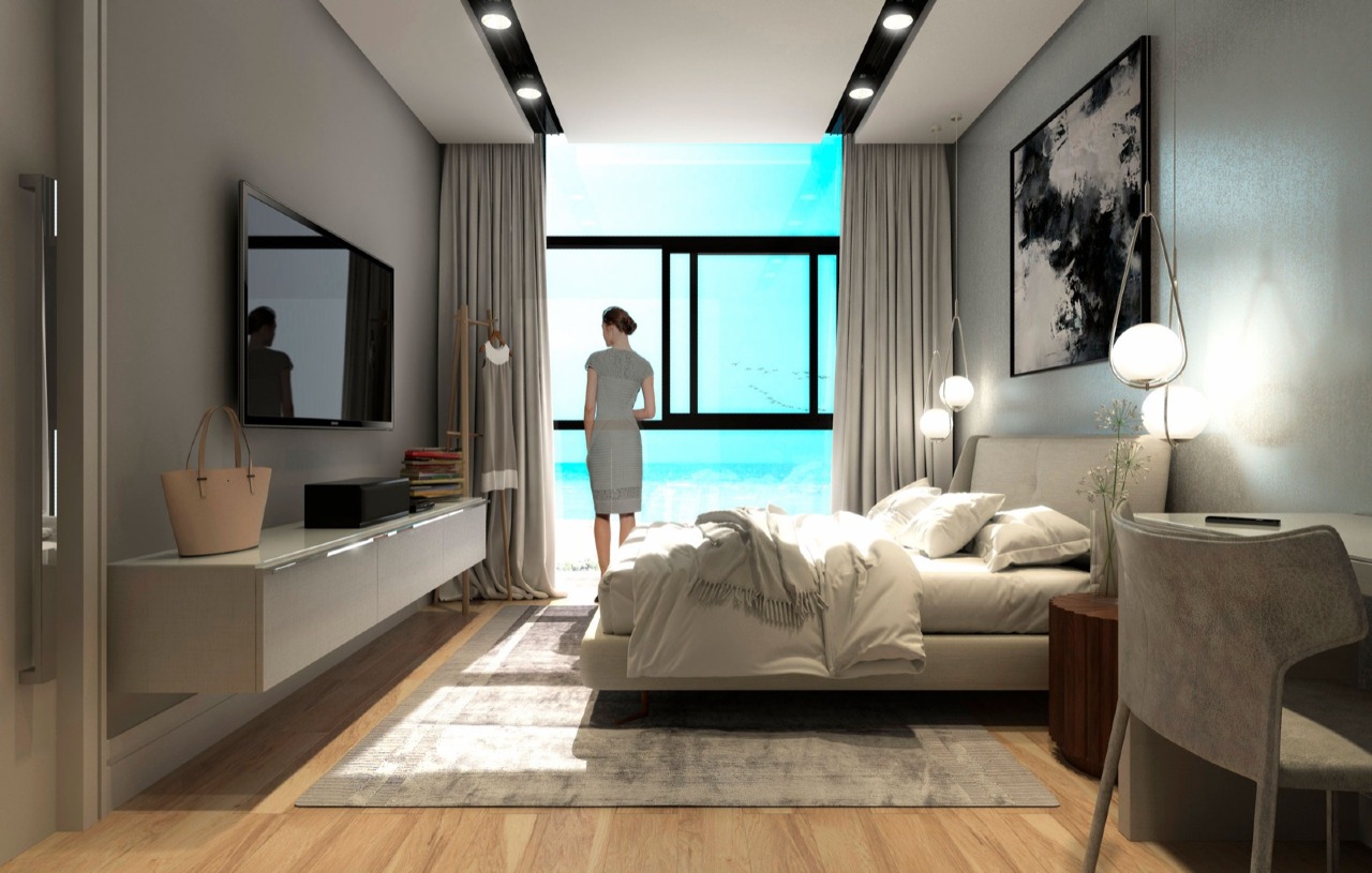 Suíte master de apartamento (imagem ilustrativa)