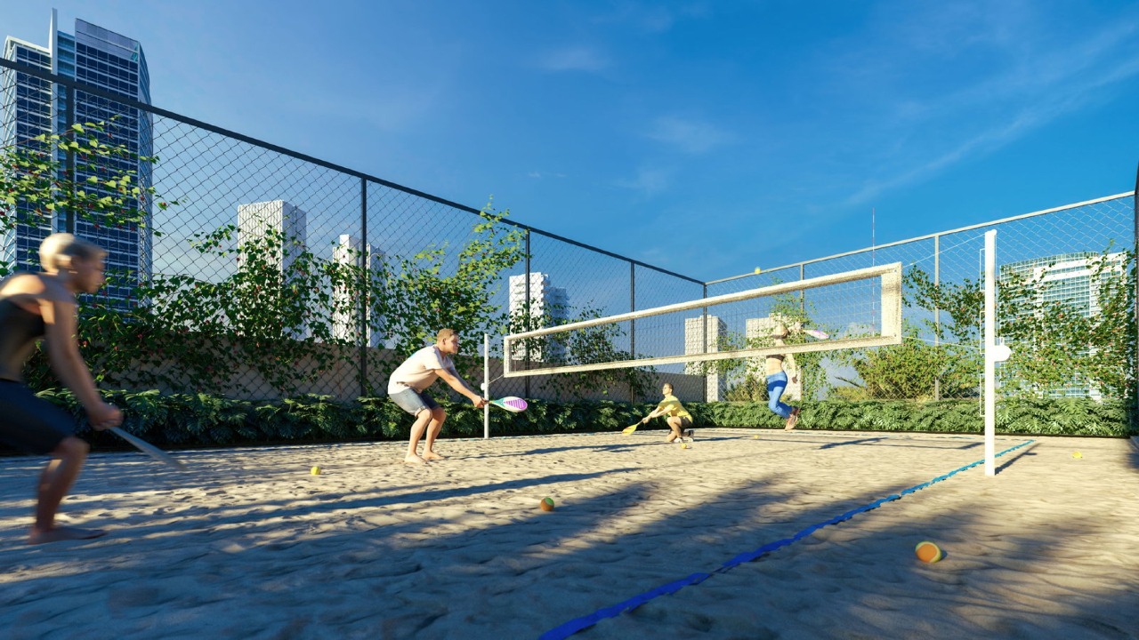 Quadra de beach tennis do Cape Town (imagem ilustrativa)