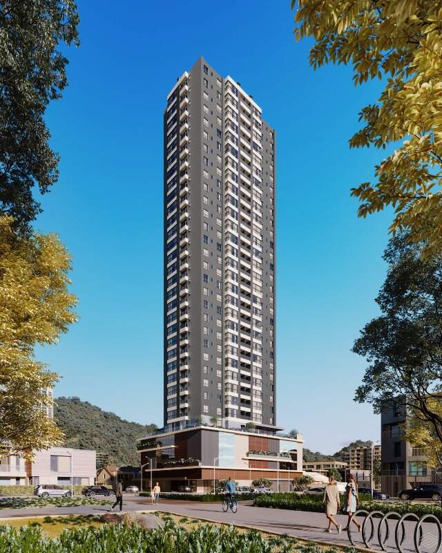 Torre de 33 pavimentos do Residencial Positano, da Clarus Construtora, na Praia Brava
