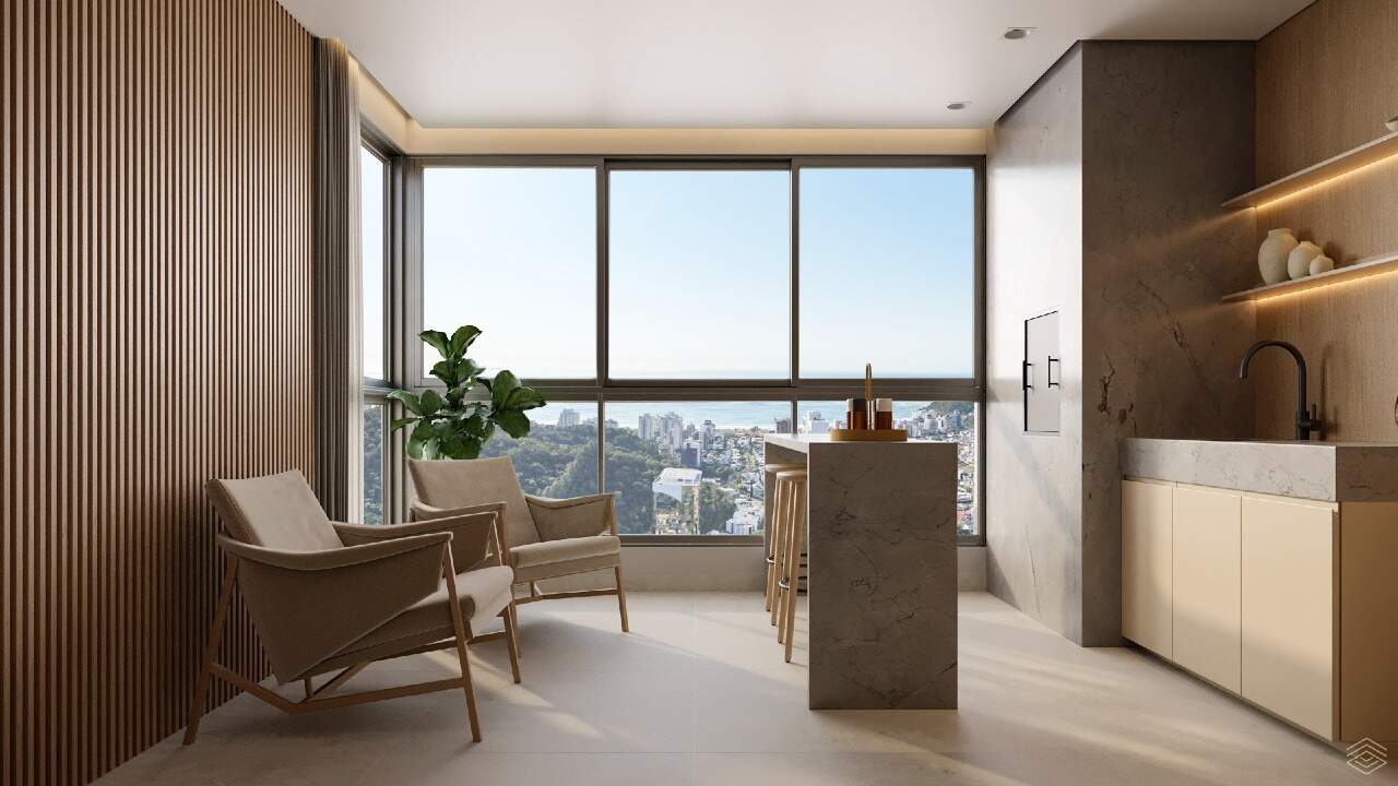 Sacada gourmet integrada do apartamento final 02 (imagem ilustrativa)