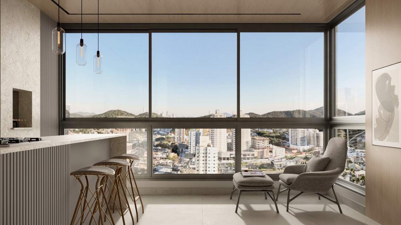 Sacada integrada ao living do apartamento final 04 (imagem ilustrativa)