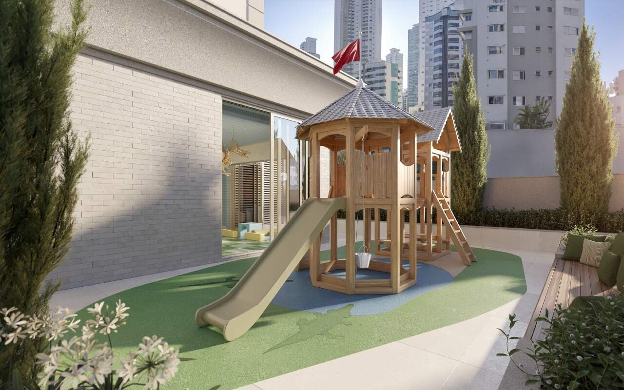 Playground ao ar livre do Gales Village (imagem ilustrativa)