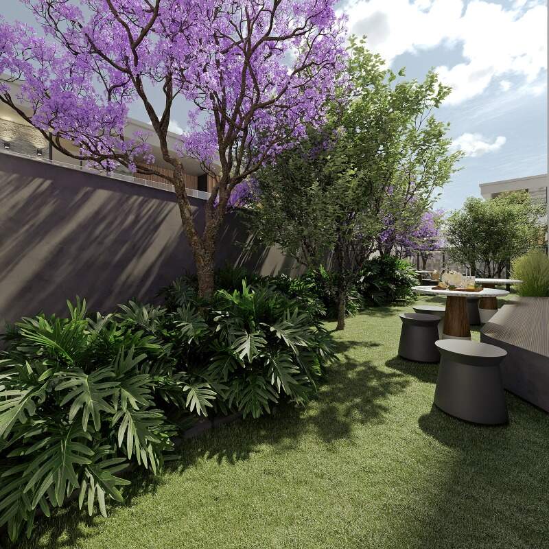 Jardim do térreo do Adoratta (imagem ilustrativa)