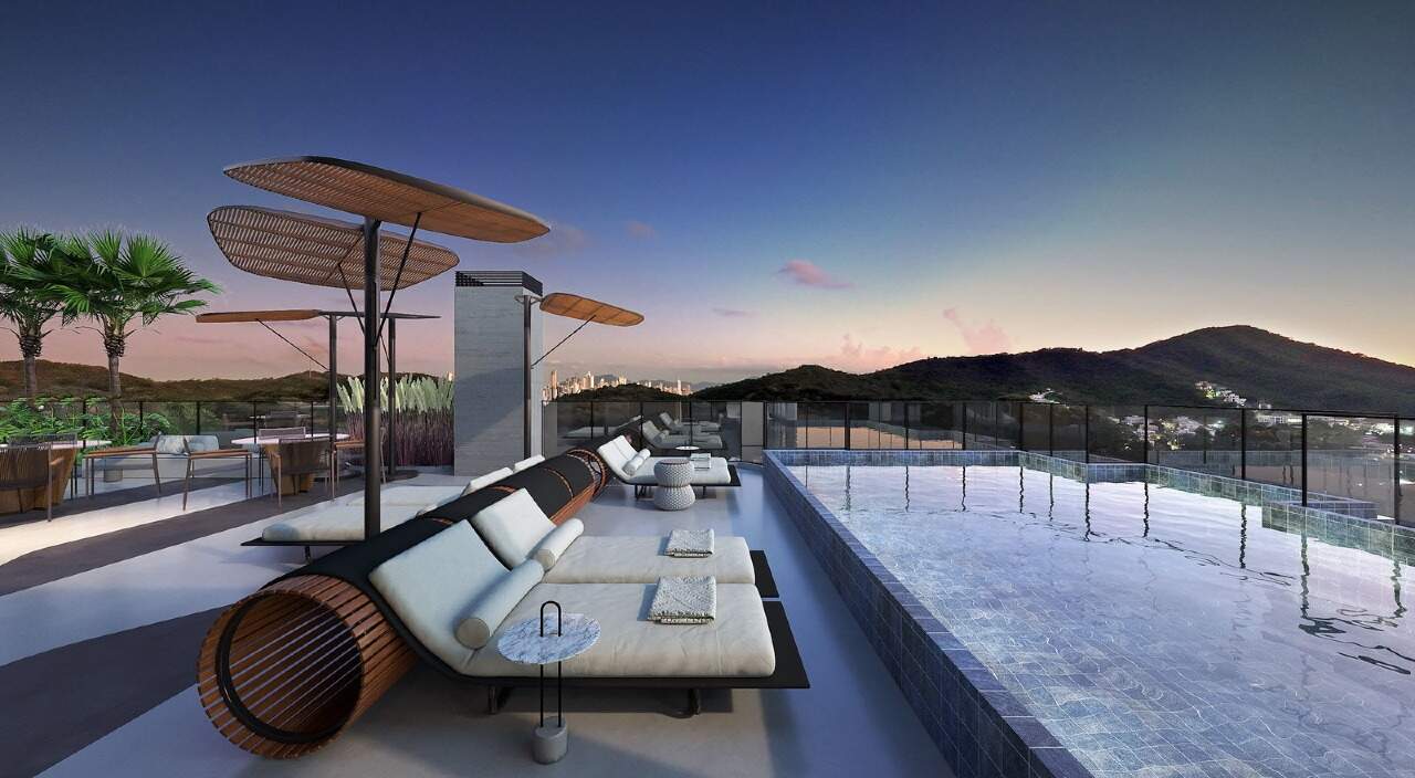 Piscina com prainha no rooftop do Adoratta (imagem ilustrativa)