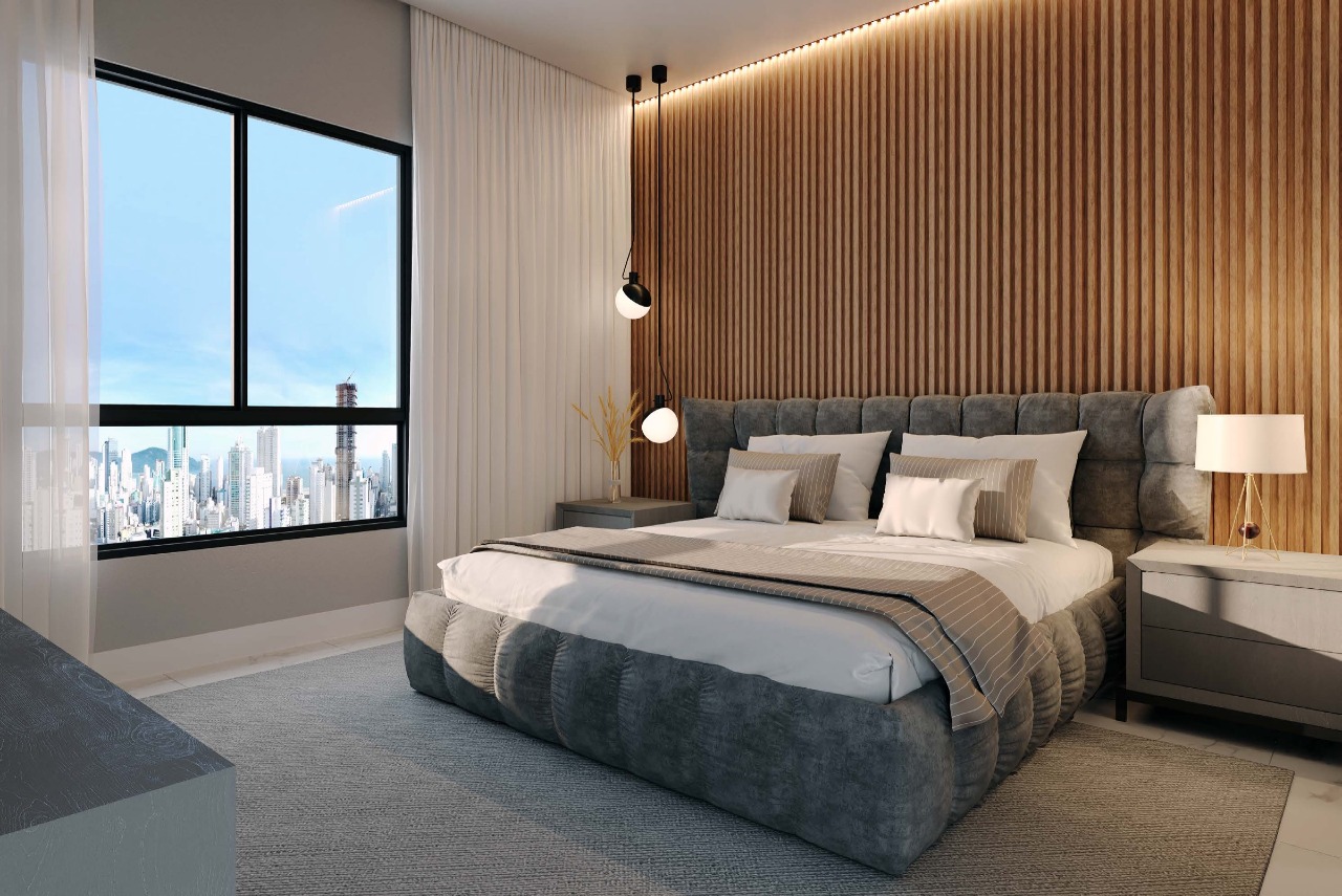 Suíte do apartamento tipo do Azure Residence (imagem ilustrativa)