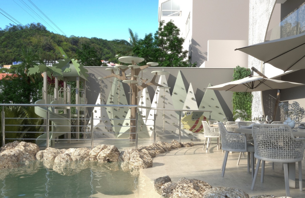 Playground junto à piscina praia (imagem ilustrativa)