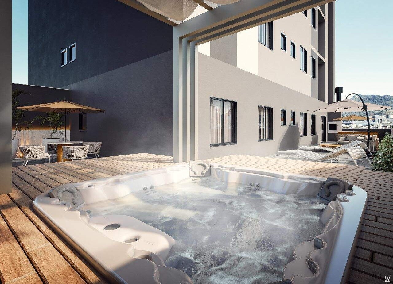 Terraço com hidromassagem de apartamento diferenciado (imagem ilustrativa)