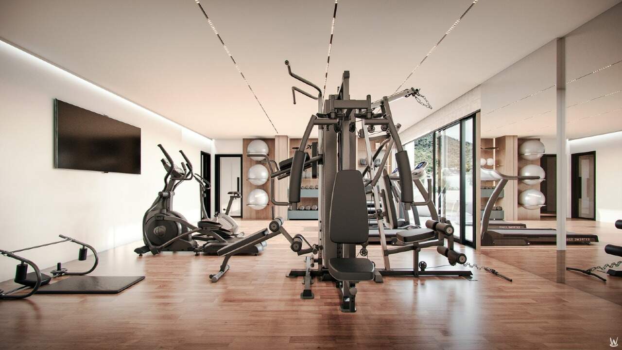 Academia com aparelhos de musculação (imagem ilustrativa)