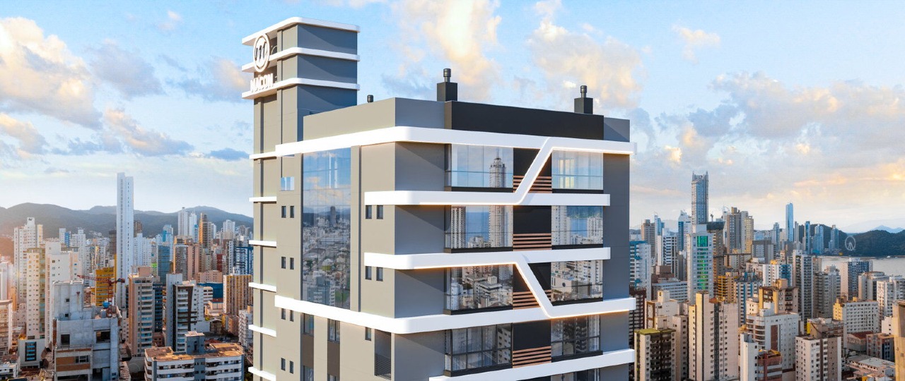 Topo da torre, com penthouse e coberturas duplex (imagem ilustrativa)