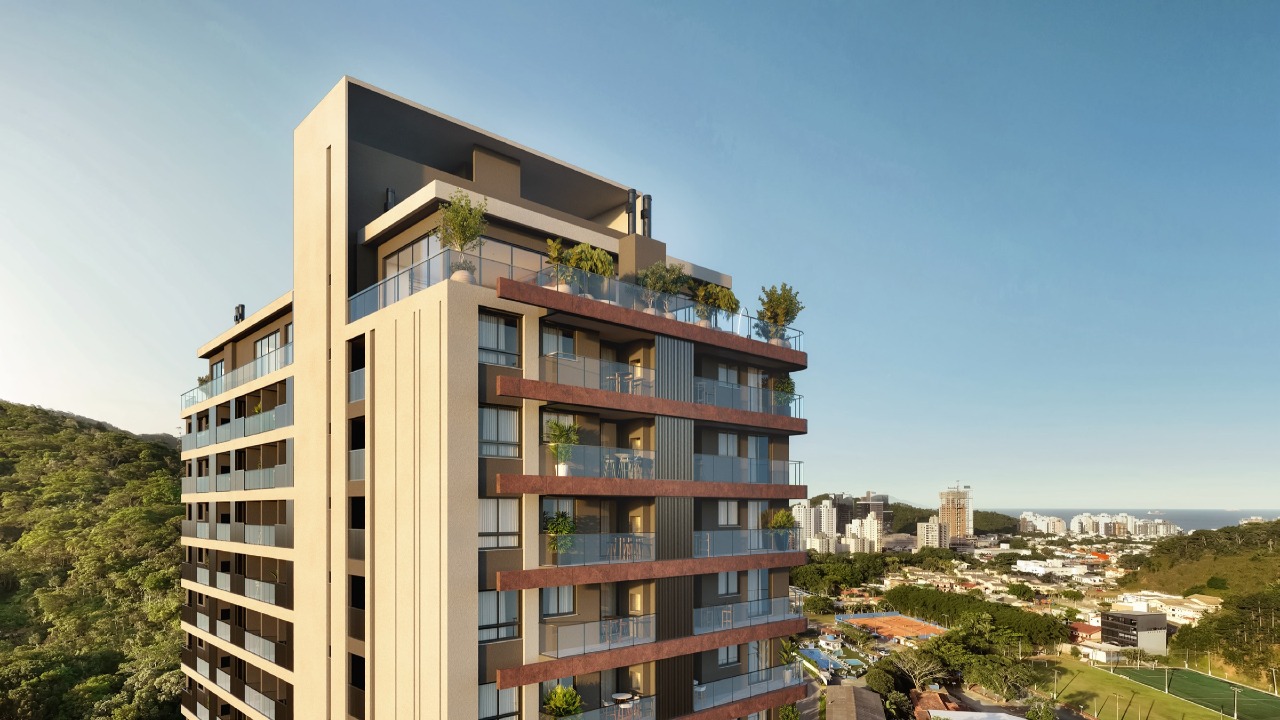 Topo da torre e rooftop do Brava Living (imagem ilustrativa)
