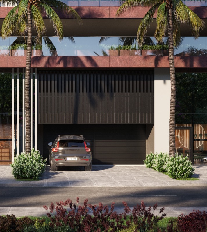 Acesso independente de veículos à garagem (imagem ilustrativa)