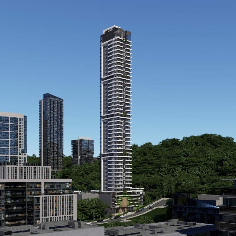 Torre do Palazzo Giardino ao lado da mata, no Pioneiros, em Balneário Camboriú (imagem ilustrativa)