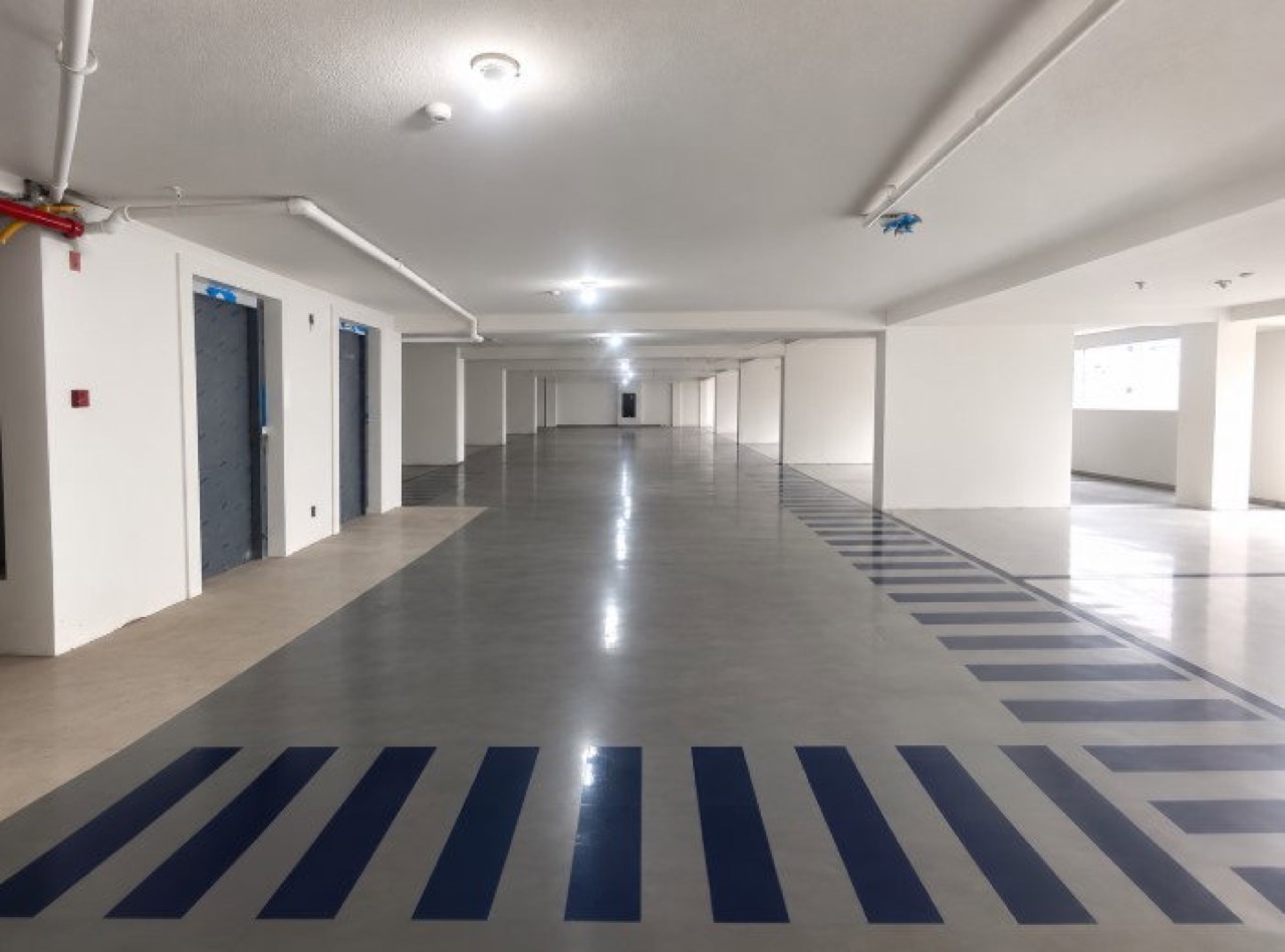 Pavimento de garagem do Residencial Paesaggio
