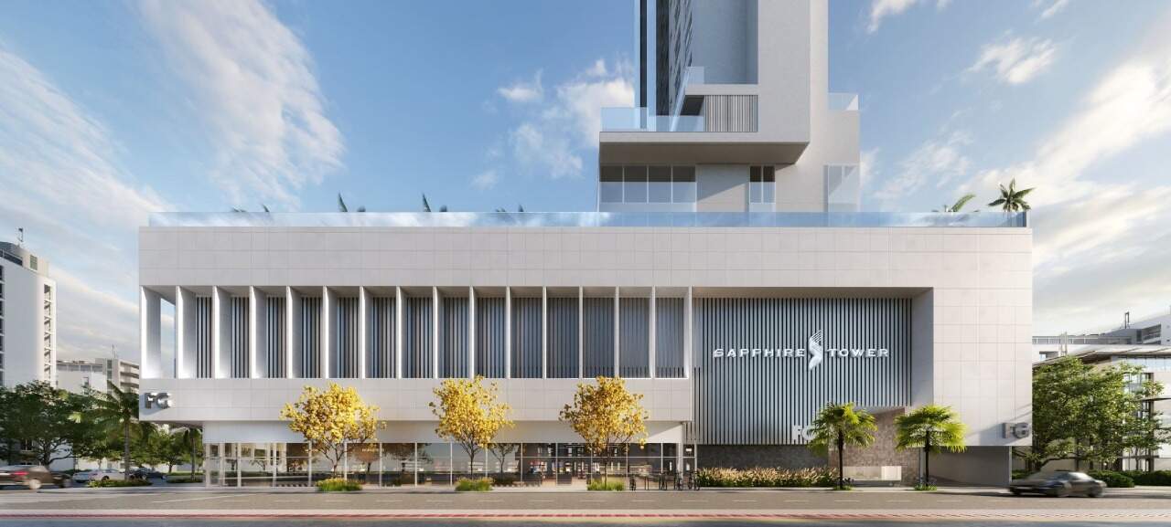 Fachada do embasamento do Sapphire Tower na Avenida Brasil (imagem ilustrativa)