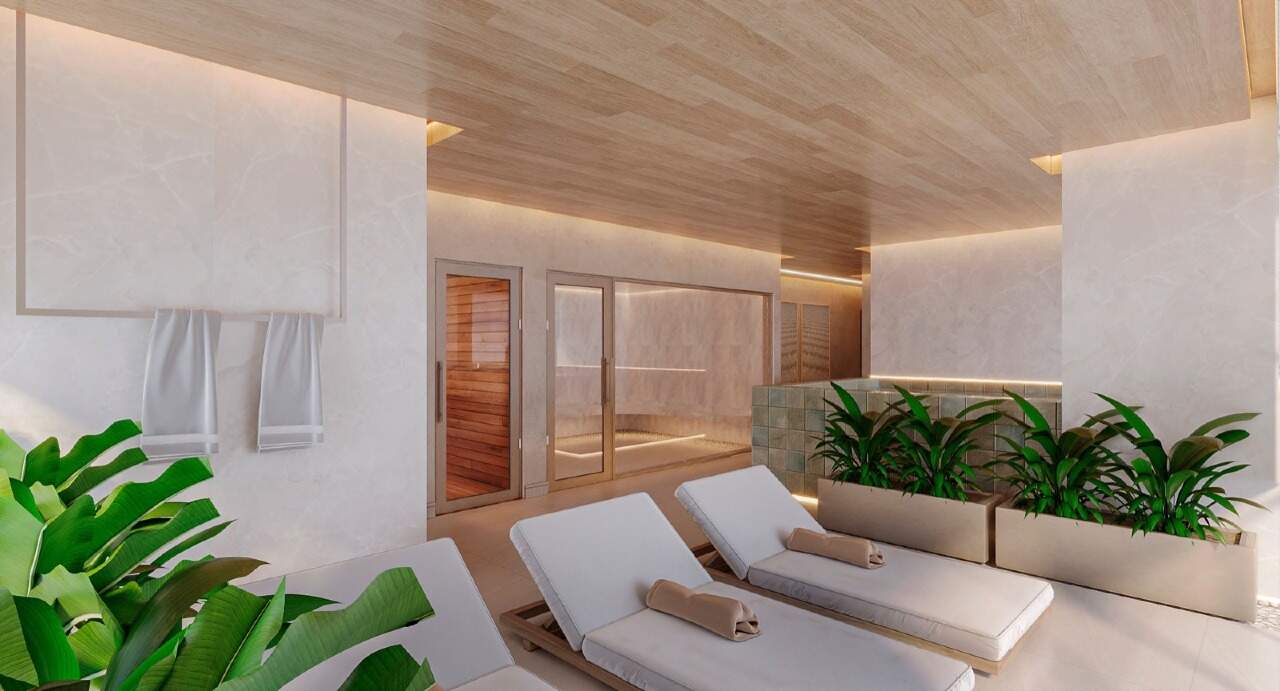 Spa com espreguiçadeiras (imagem ilustrativa)