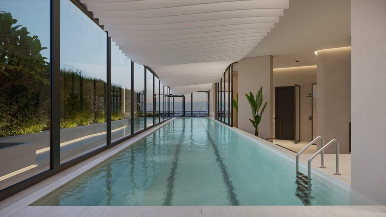 Piscina interna aquecida (imagem ilustrativa)