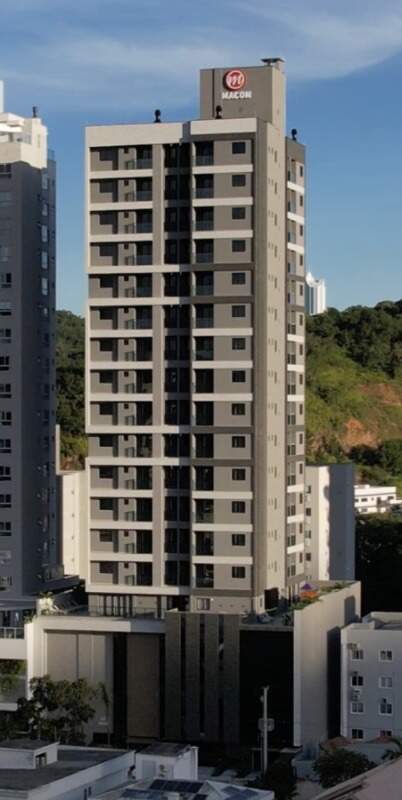 Apartamento à venda no Praia Brava: Fachada do Manu Bay Residence, da Macon Empreendimentos
