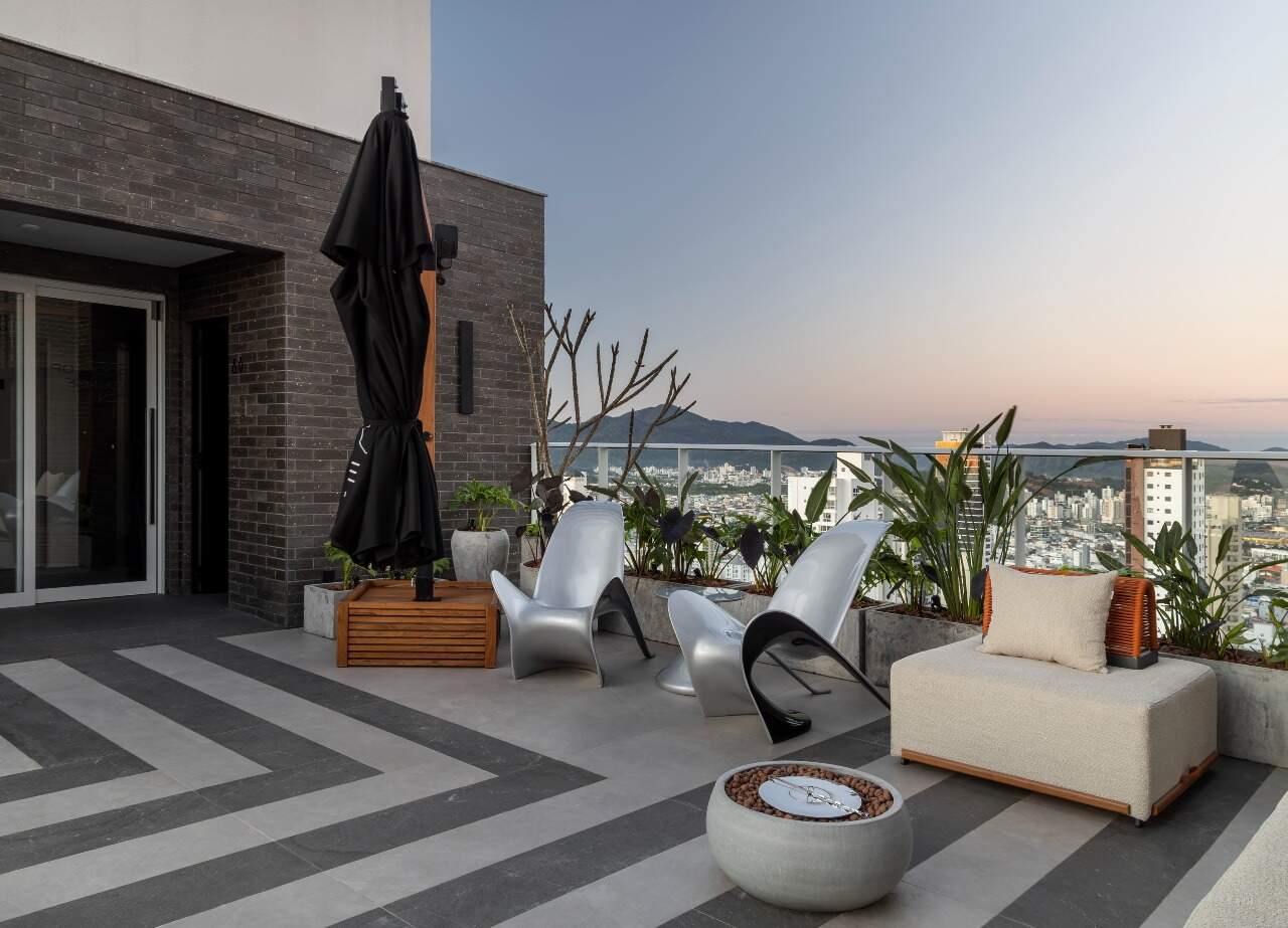 Apartamento à venda no Centro: Rooftop real do Timeless, área comum