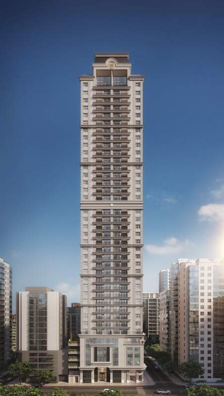 Apartamento à venda no Centro: Torre do Gales Village, da Embraed, com 43 pavimentos e 139 metros (imagem ilustrativa)