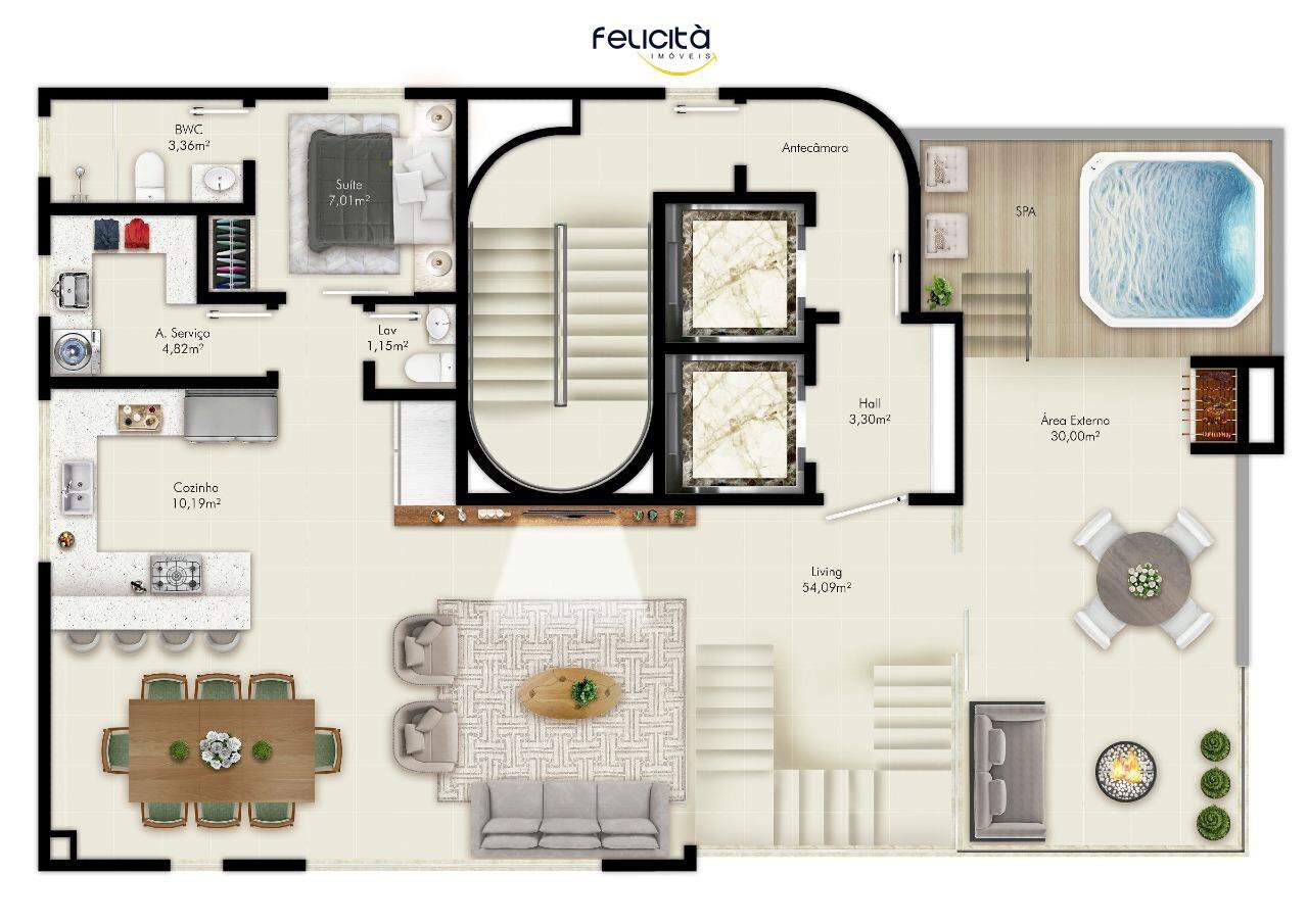 Cobertura de 3 quartos, 211m² no bairro Centro, em Balneário Camboriú | Eu Corretor