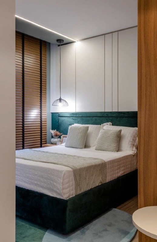 Apartamento à venda no Centro: Suíte do apartamento decorado do Admirá (móveis não inclusos)