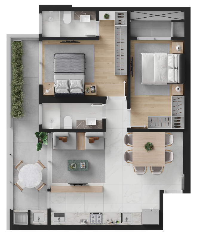 Apartamento à venda no Praia Brava: 