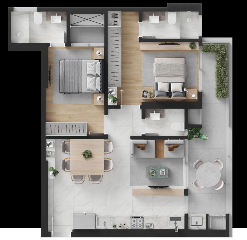 Apartamento à venda no Praia Brava: 