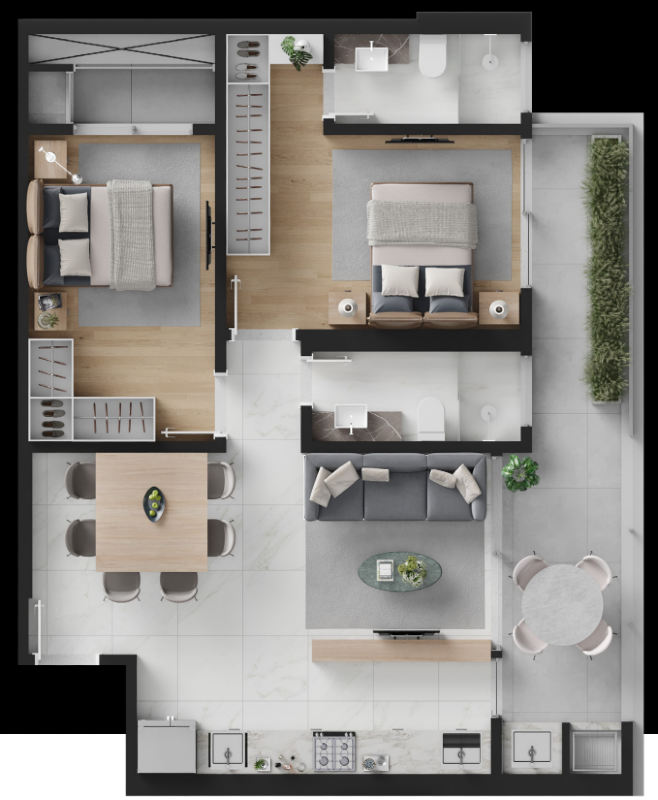 Apartamento à venda no Praia Brava: 