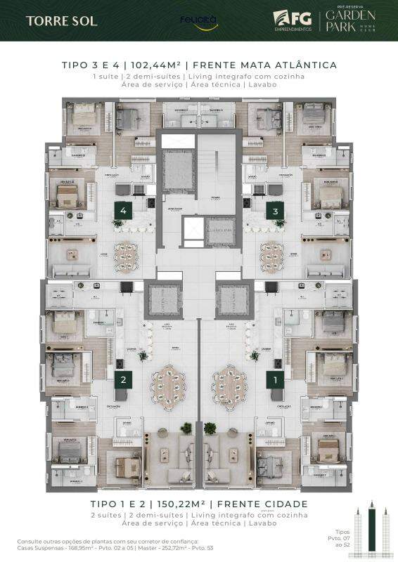 Apartamento de 3 quartos, 102m² no bairro Pioneiros, em Balneário Camboriú | Eu Corretor