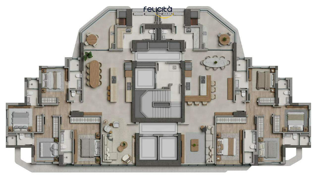 Apartamento de 4 quartos, 183m² no bairro Centro, em Balneário Camboriú | Eu Corretor