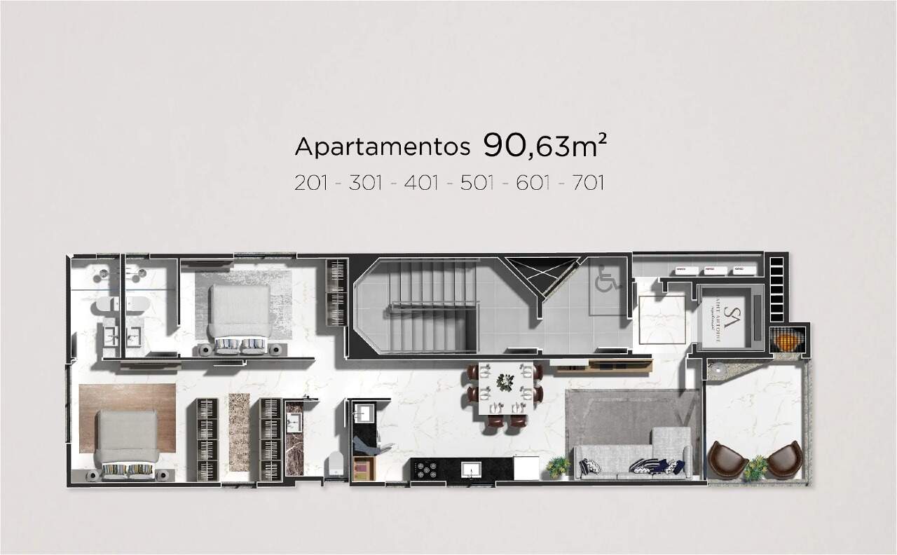 Apartamento de 92m² no bairro Praia Brava, em Itajaí | Eu Corretor