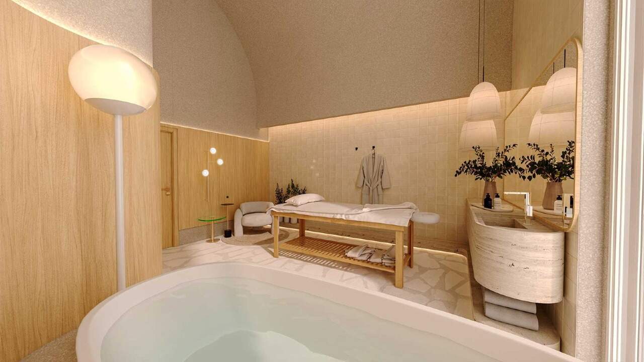 Apartamento diferenciado à venda no Pioneiros: Spa com banheira de imersão e maca de massagem (imagem ilustrativa)